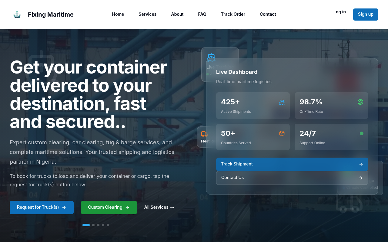 FixingMaritime homepage