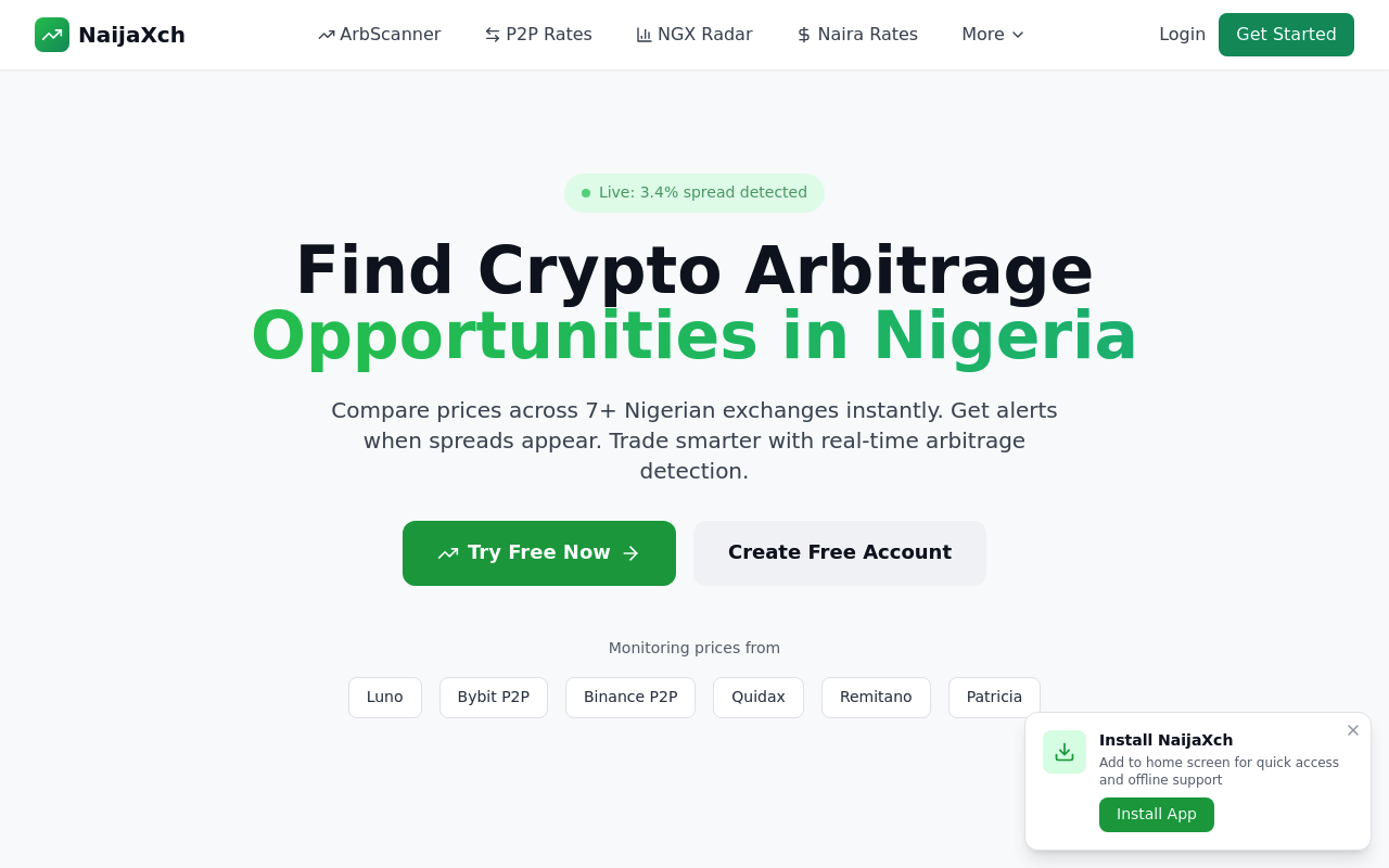 NaijaXCH homepage